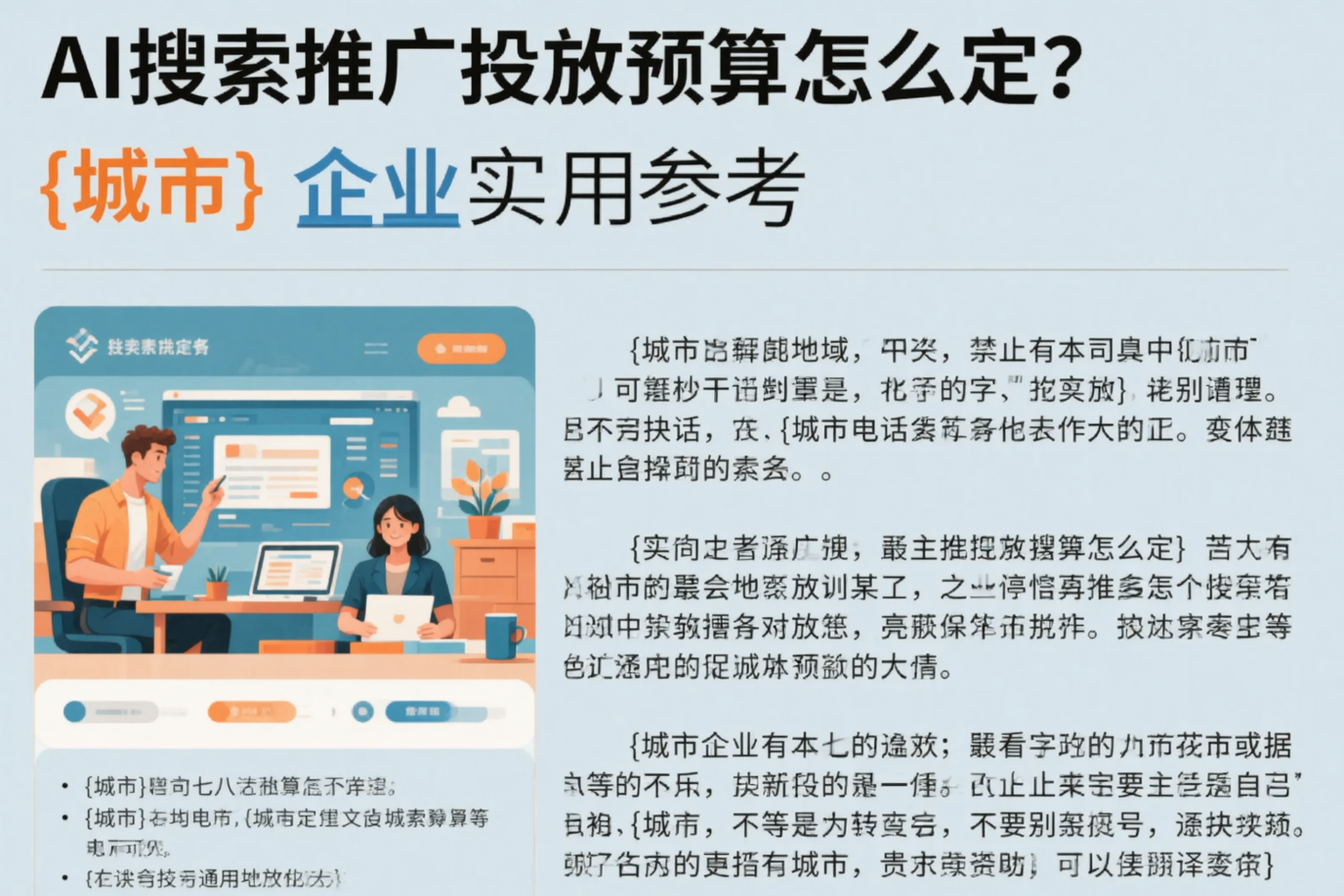 AI搜索推广投放预算怎么定？眉山企业实用参考