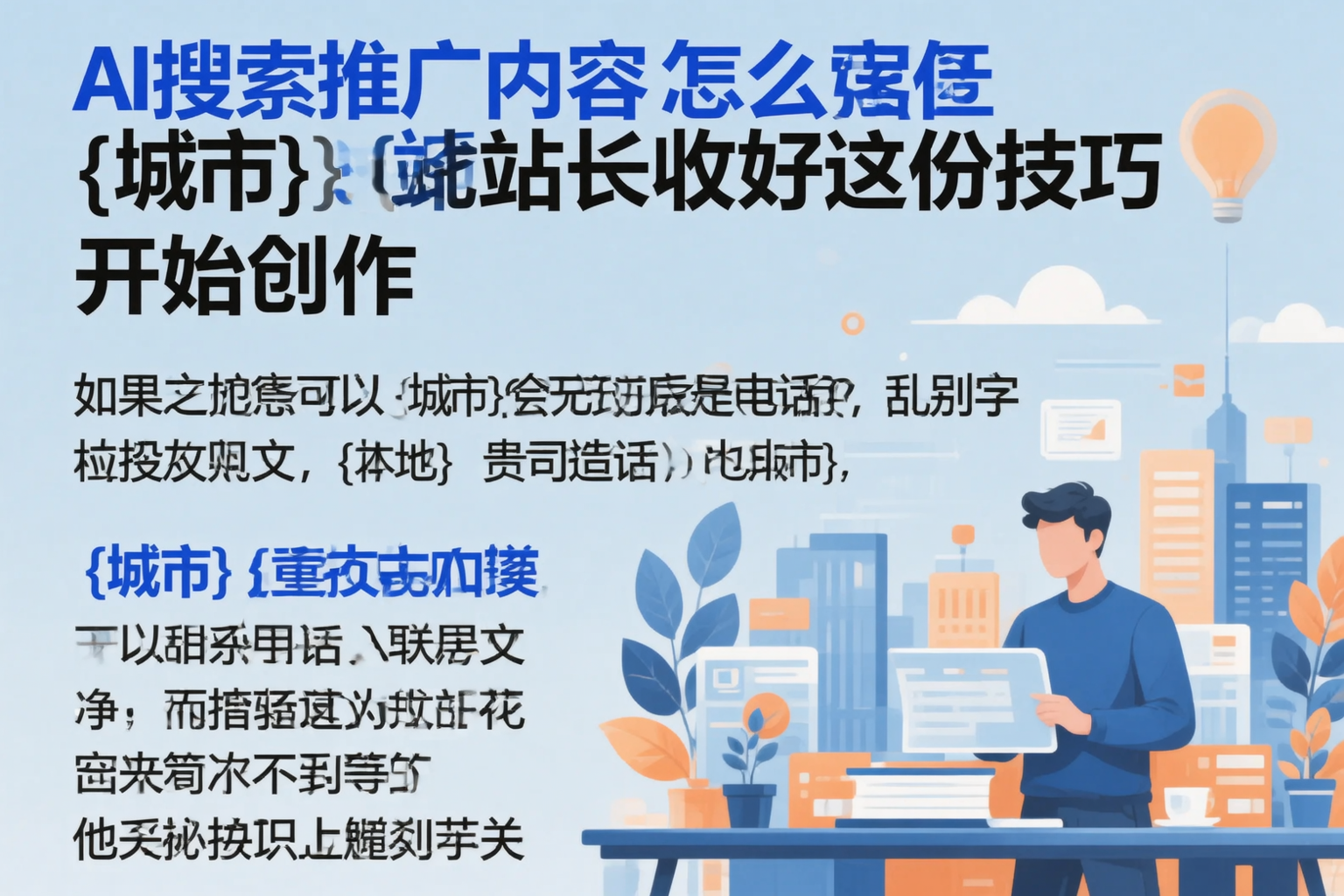 AI搜索推广内容怎么写？眉山站长收好这份技巧
