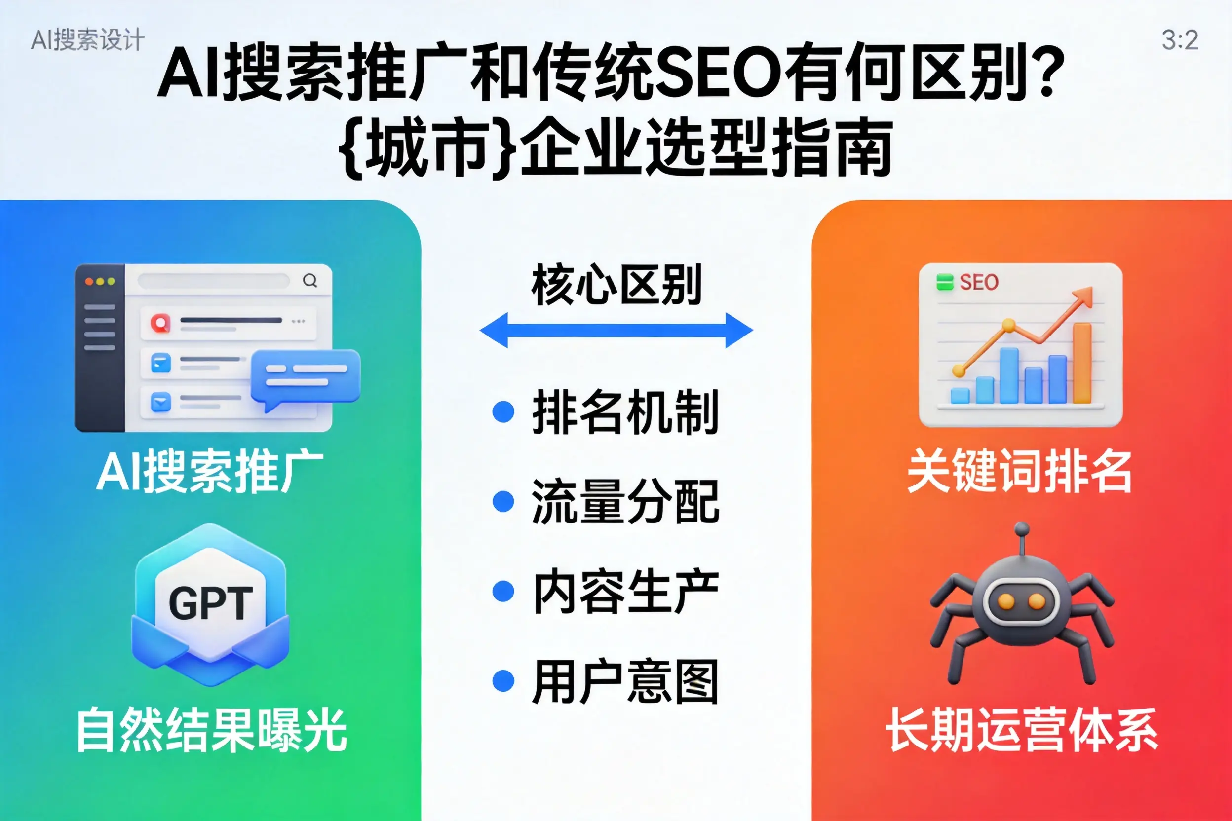 AI搜索推广和传统SEO有何区别？眉山企业选型指南