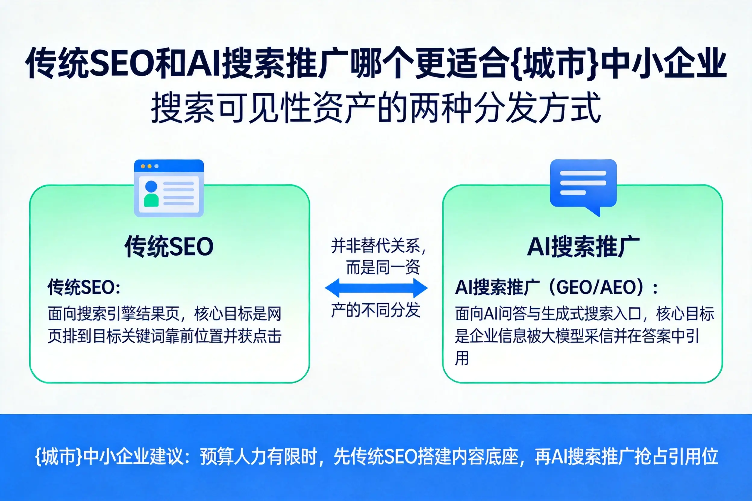 传统SEO和AI搜索推广哪个更适合眉山中小企业
