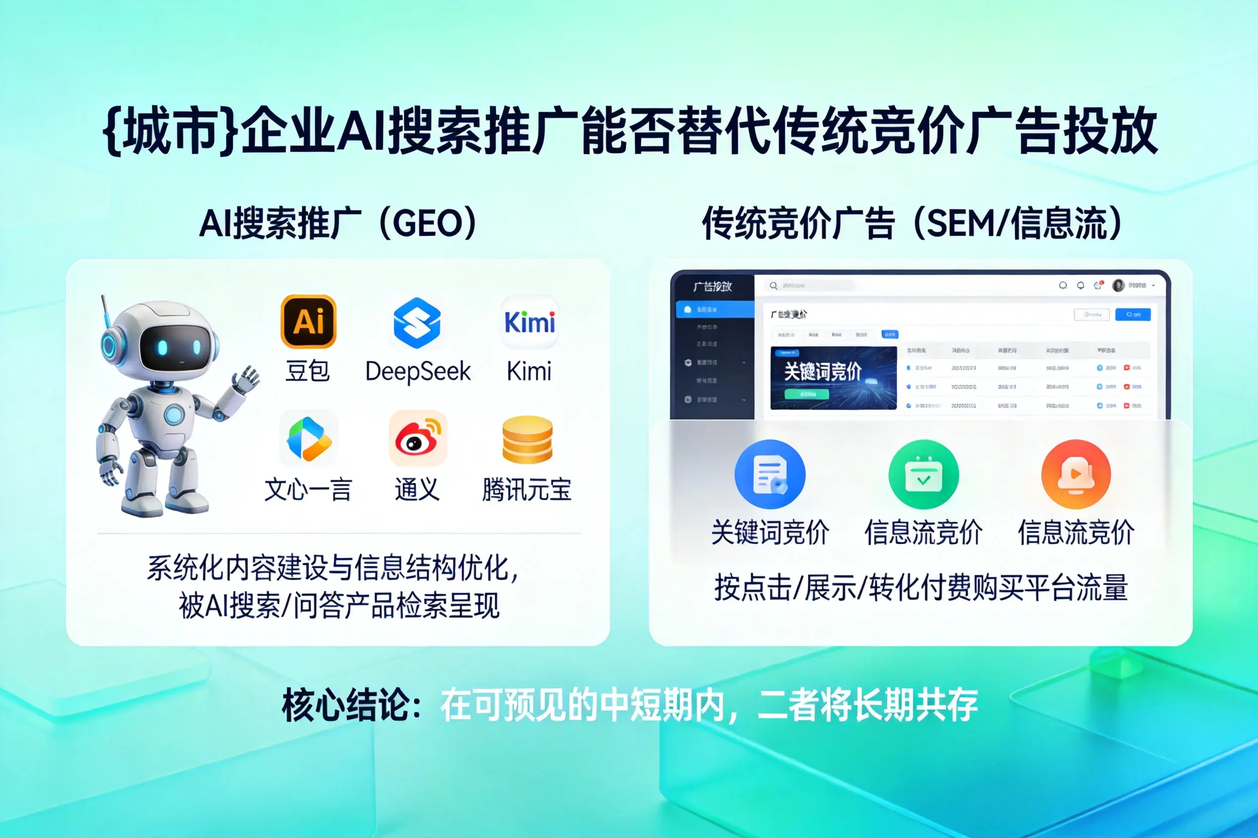 眉山企业AI搜索推广能否替代传统竞价广告投放