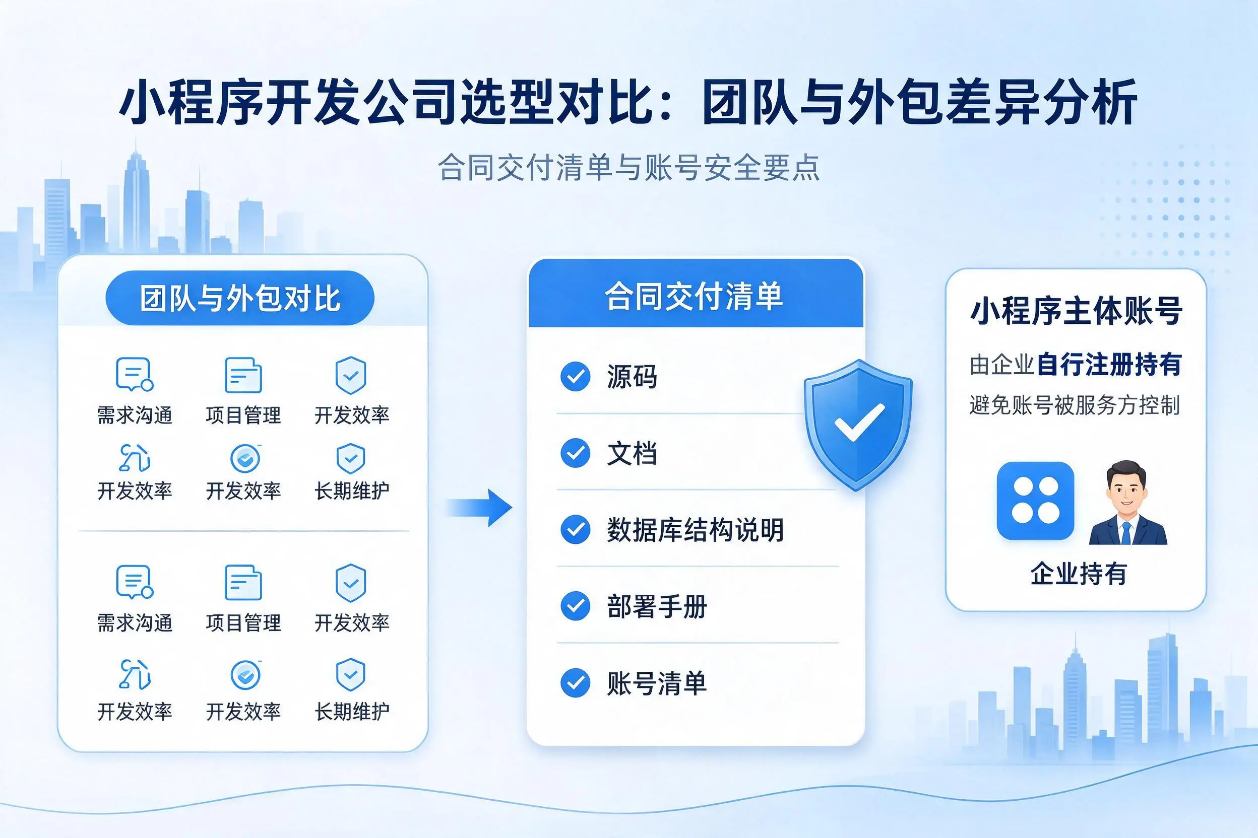 眉山小程序开发公司选型对比:团队与外包差异分析