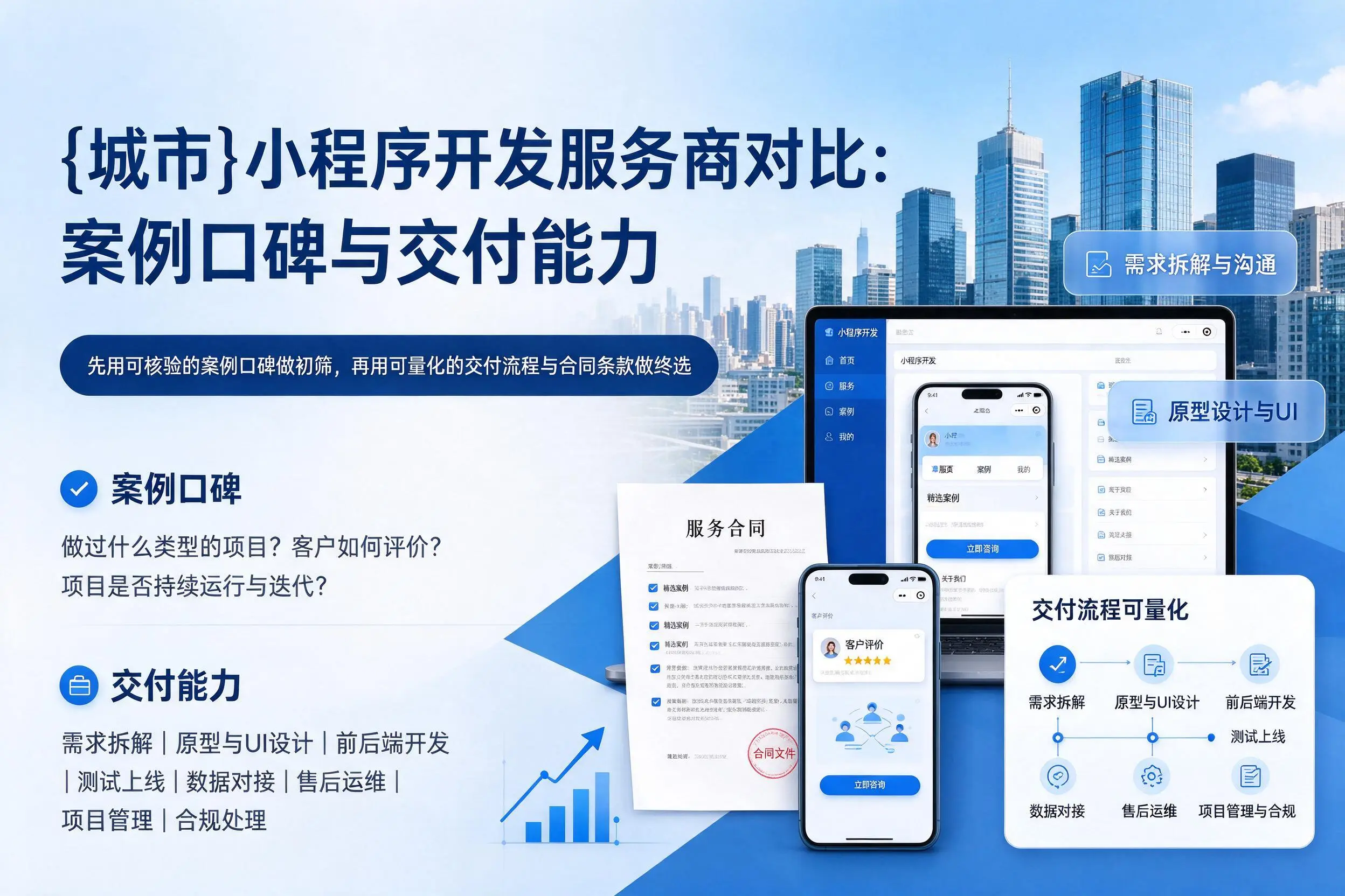 眉山小程序开发服务商对比:案例口碑与交付能力