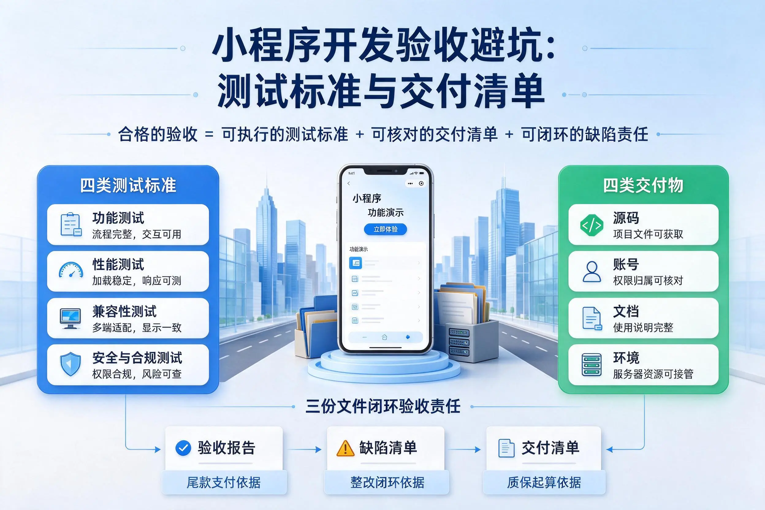 眉山小程序开发验收避坑：测试标准与交付清单