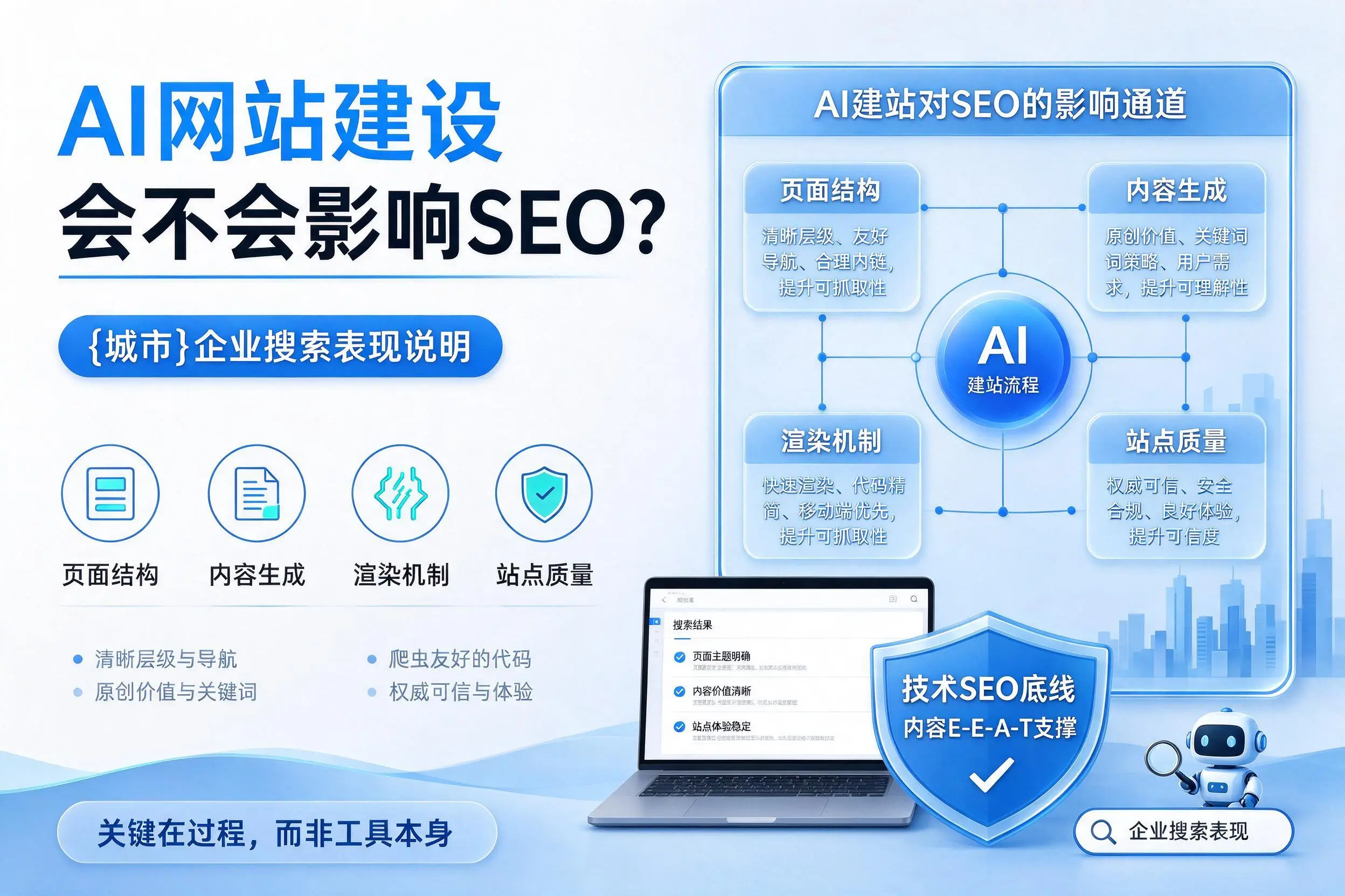 AI网站建设会不会影响SEO？眉山企业搜索表现说明