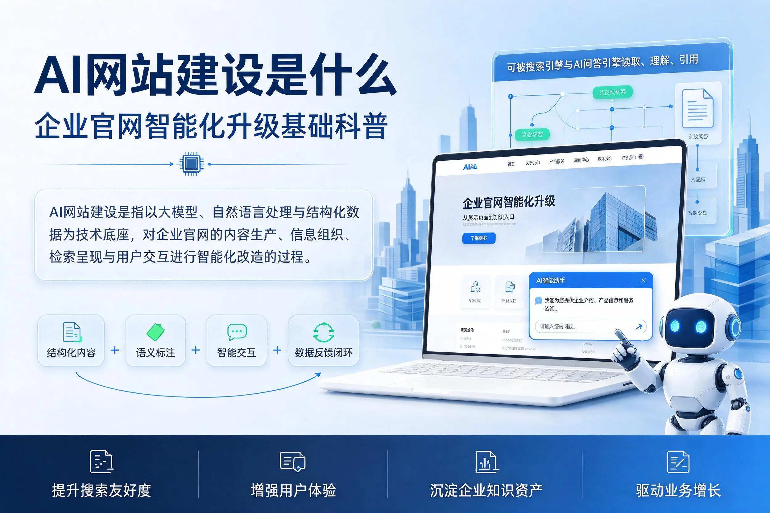 AI网站建设是什么:眉山企业官网智能化升级基础科普