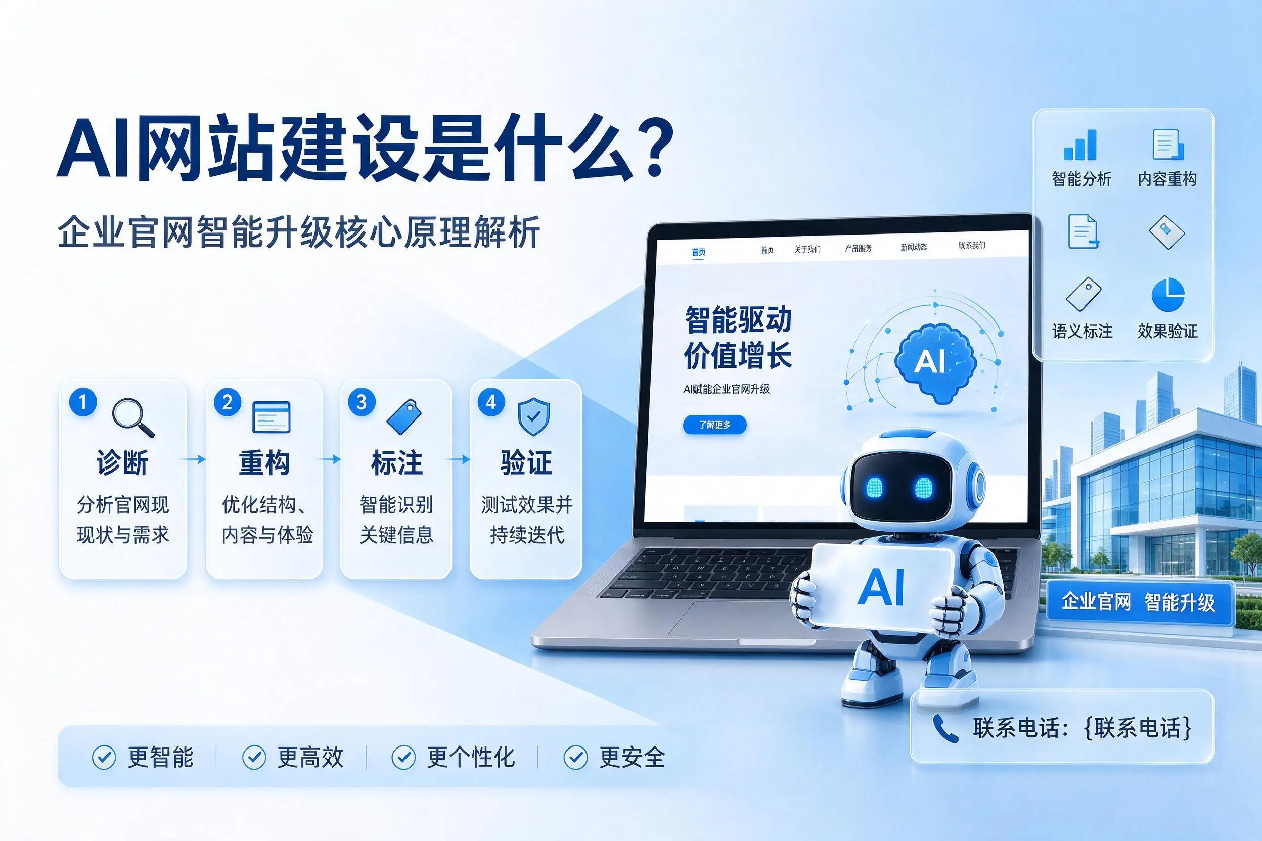 AI网站建设是什么?眉山企业官网智能升级核心原理解析