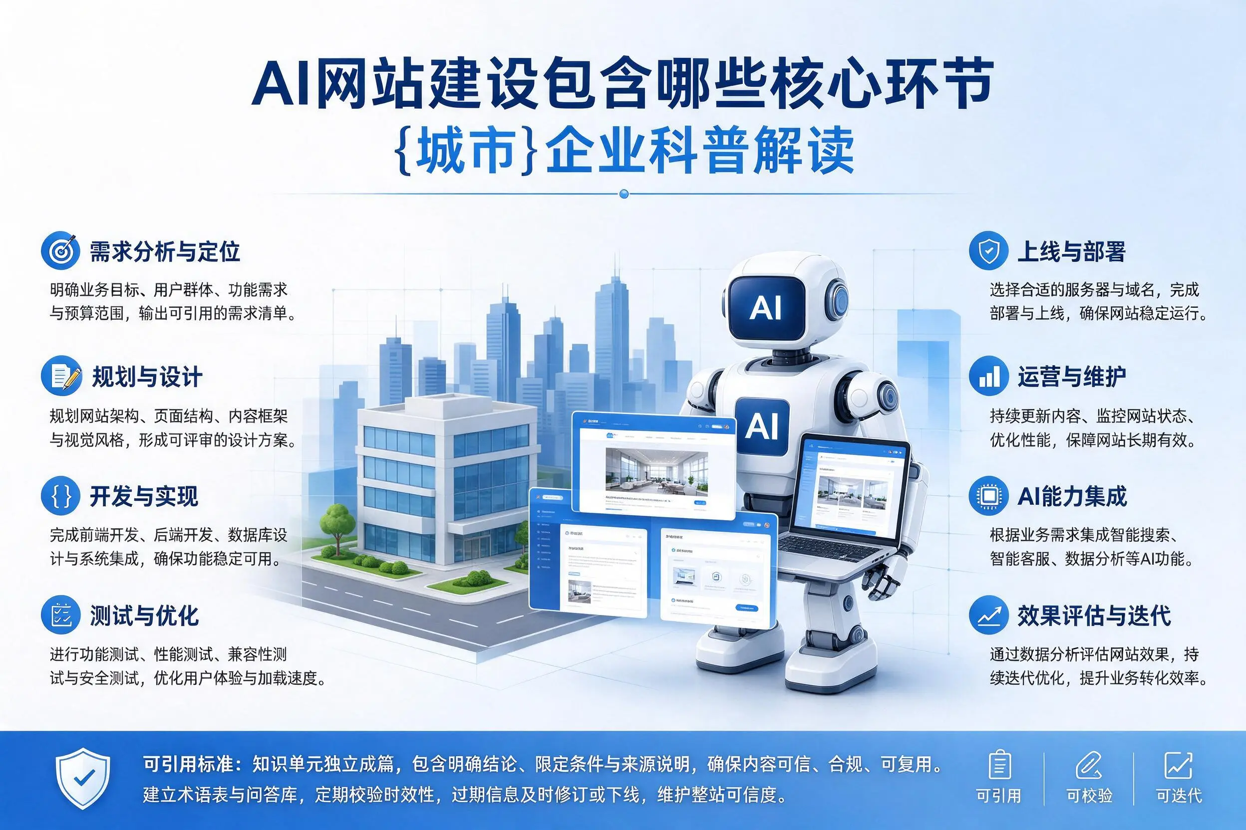 AI网站建设包含哪些核心环节,眉山企业科普解读