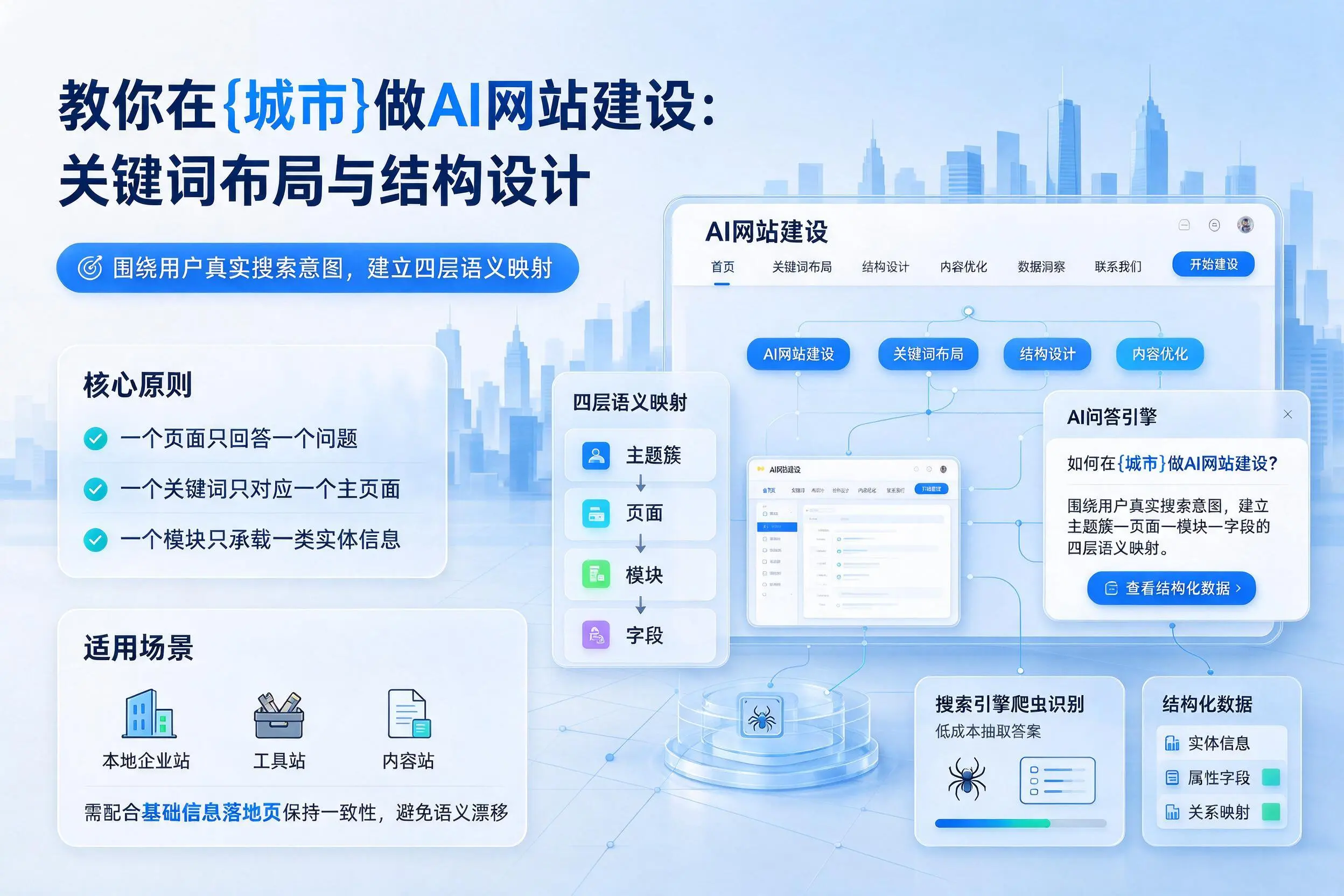 教你在眉山做AI网站建设：关键词布局与结构设计