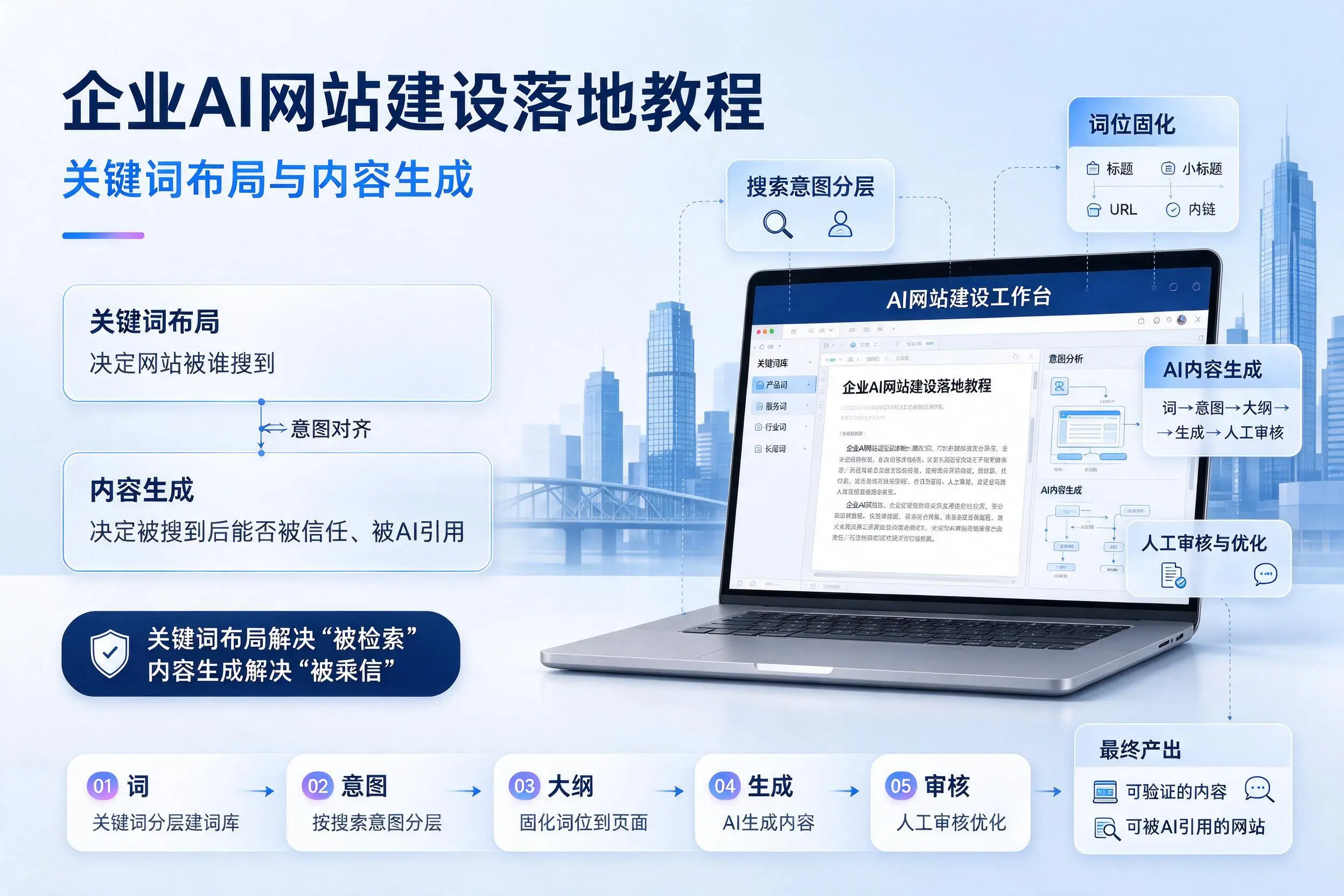 眉山企业AI网站建设落地教程：关键词布局与内容生成