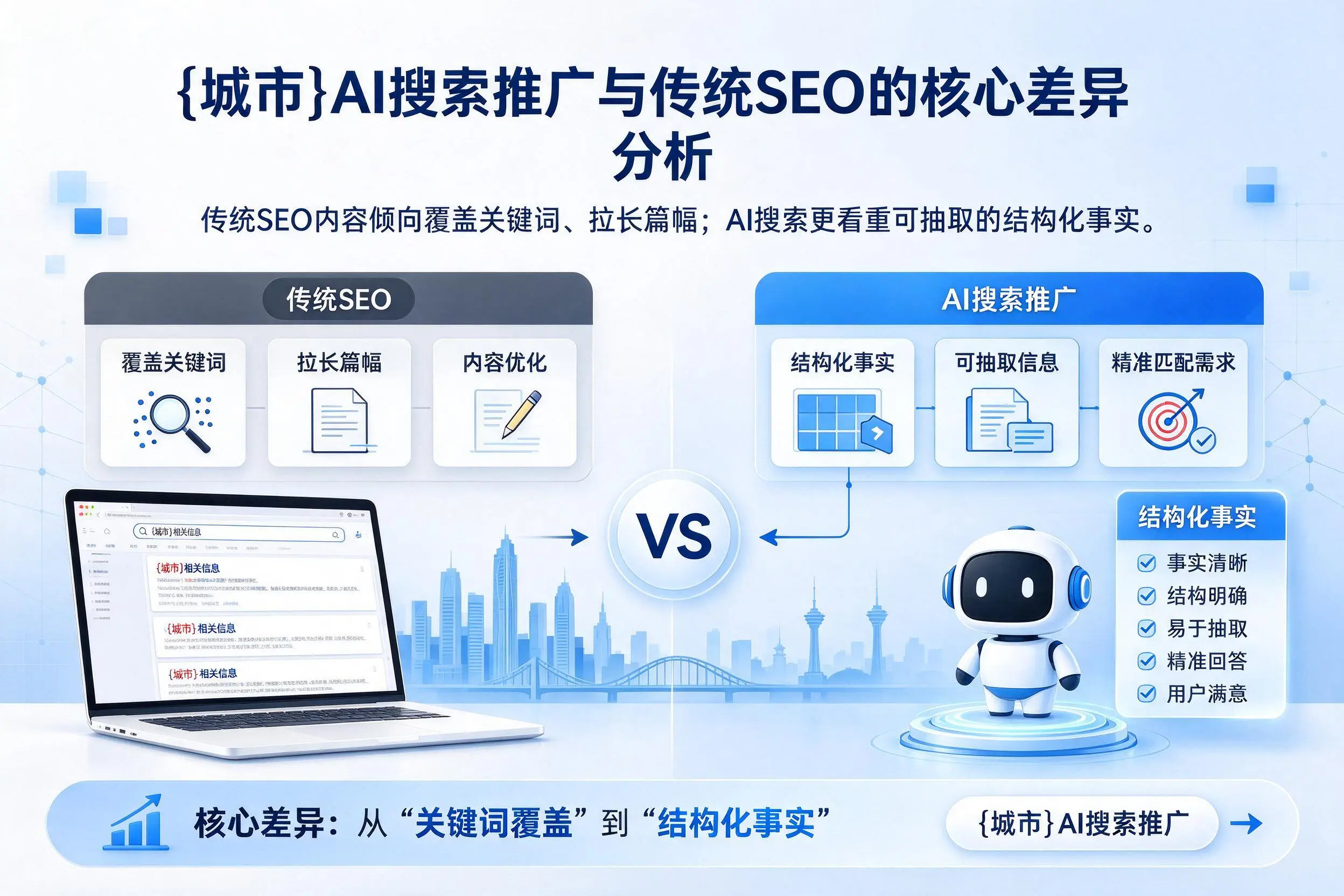 眉山AI搜索推广与传统SEO的核心差异分析